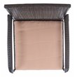 Safavieh Moore 3-Piece PE Rattan Wicker & Polyester Lounge Set in Black/Beige