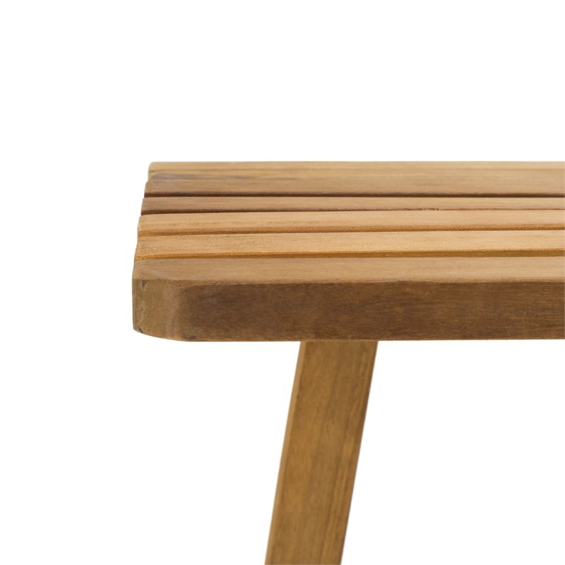 Safavieh Benton Contemporary Acacia Wood Outdoor Balcony Table in Natural