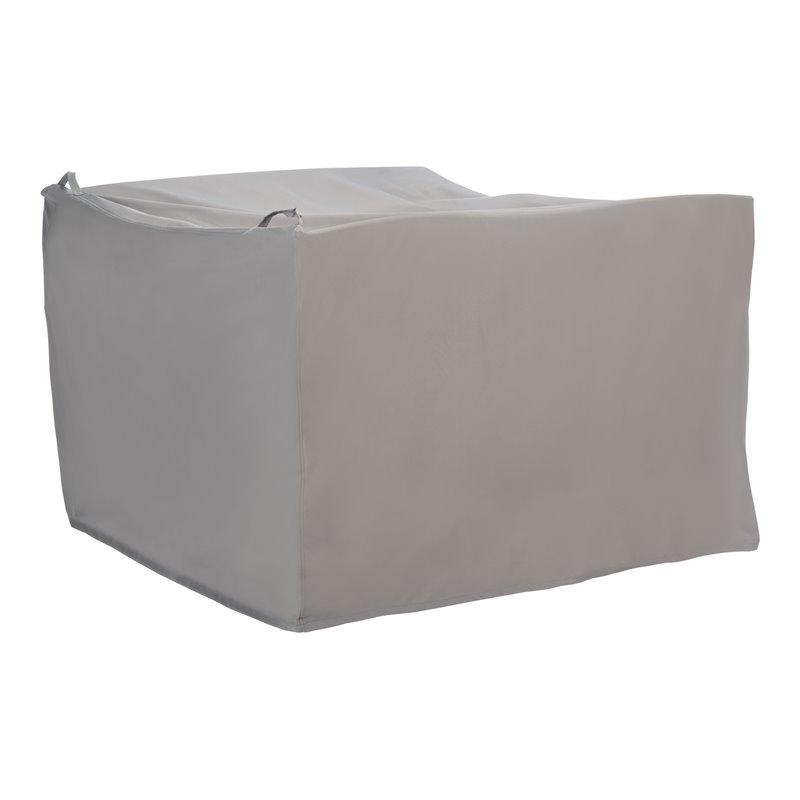 Safavieh Fontana 4-Piece Polyester Fabric Outdoor Set Cover in Gray