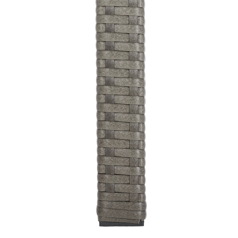 Safavieh Bassey 4-Piece Polyester Wicker/Steel Outdoor Living Set in Gray/Beige