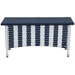 Safavieh Figueroa 4-Piece Rattan Outdoor Set in Navy and White