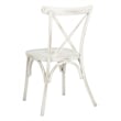Safavieh Elia Stackable Metal Chairs in Distressed White (Set of 2)