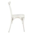 Safavieh Elia Stackable Metal Chairs in Distressed White (Set of 2)