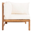 Safavieh Ronson 5-Piece Acacia Wood Frame Sectional Set in Natural and Beige