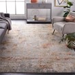 Safavieh Adrianna 4' X 6' Polyester Power Loomed Rug in Blue / Rust
