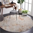 Safavieh Adrianna 8' X 10' Polyester Power Loomed Rug in Blue / Rust