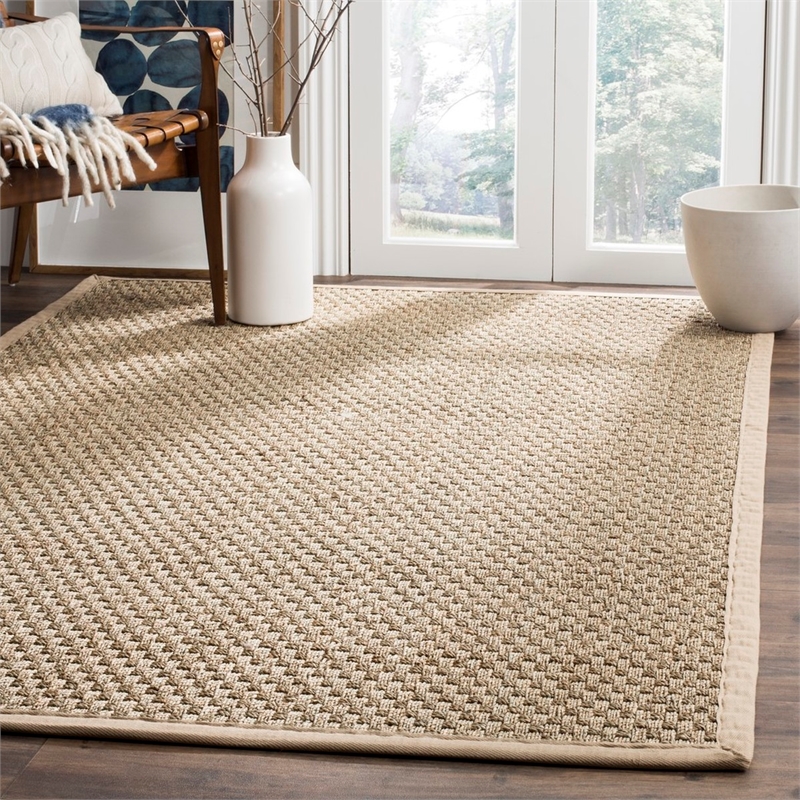 Safavieh Natural Fiber  6' X 8' Seagrass Power Loomed Rug in Natural Beige