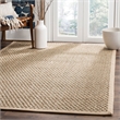 Safavieh Natural Fiber  6' X 8' Seagrass Power Loomed Rug in Natural Beige