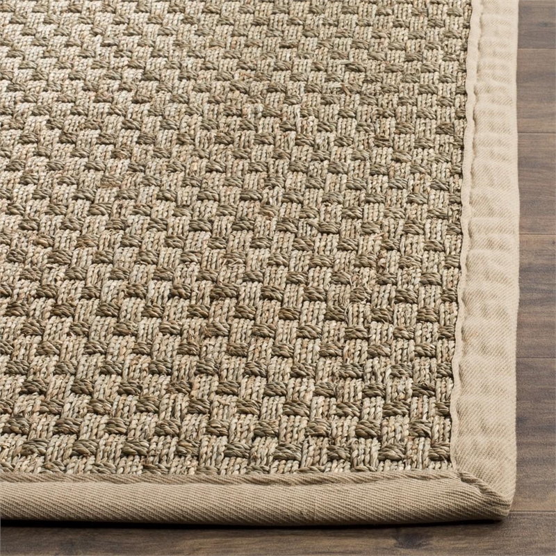Safavieh Natural Fiber  6' X 8' Seagrass Power Loomed Rug in Natural Beige