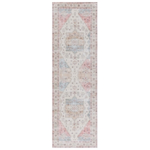 Safavieh Arizona 2'-6&quot X 8'-0&quot Polyester Power Loomed Rug In Olive / Red