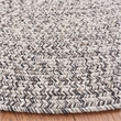 Safavieh Braided 3' X 5' Oval Hand Woven Rug in Gray / Ivory