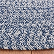 Safavieh Braided 6' X 9' Oval Hand Woven Rug in Navy / Ivory
