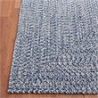 Safavieh Braided 9' X 12' Hand Woven Rug in Navy / Ivory