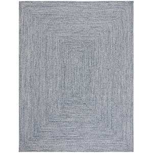 Safavieh Braided 9' X 12' Hand Woven Rug in Navy / Ivory