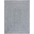 Safavieh Braided 9' X 12' Hand Woven Rug in Navy / Ivory