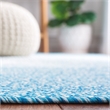 Safavieh Braided 3' X 3' Round Hand Woven Rug in Aqua / Ivory