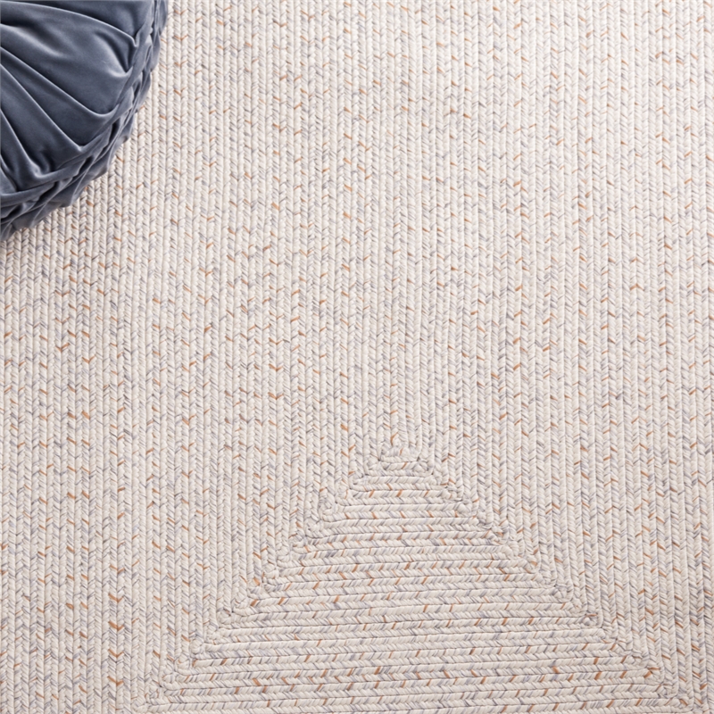 Safavieh Braided 2' X 3' Hand Woven Rug in Ivory / Light Gray