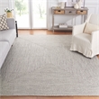 Safavieh Braided 9' X 12' Hand Woven Rug in Gray / Ivory
