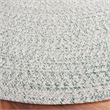 Safavieh Braided 6' X 6' Round Hand Woven Rug in Ivory / Green