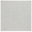 Safavieh Braided 6' X 6' Square Hand Woven Rug in Ivory / Green