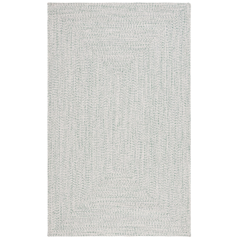 Safavieh Braided 8' X 10' Hand Woven Rug in Ivory / Green