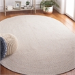 Safavieh Braided 4' X 6' Oval Hand Woven Rug in Ivory / Light Gray
