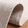 Safavieh Braided 4' X 4' Round Hand Woven Rug in Ivory / Light Gray
