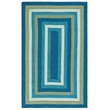 Safavieh Braided 4' X 6' Hand Woven Rug in Aqua / Green