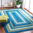 Safavieh Braided 5' X 8' Hand Woven Rug in Aqua / Green