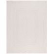 Safavieh Braided 8' X 10' Hand Woven Rug in Ivory / Light Gray