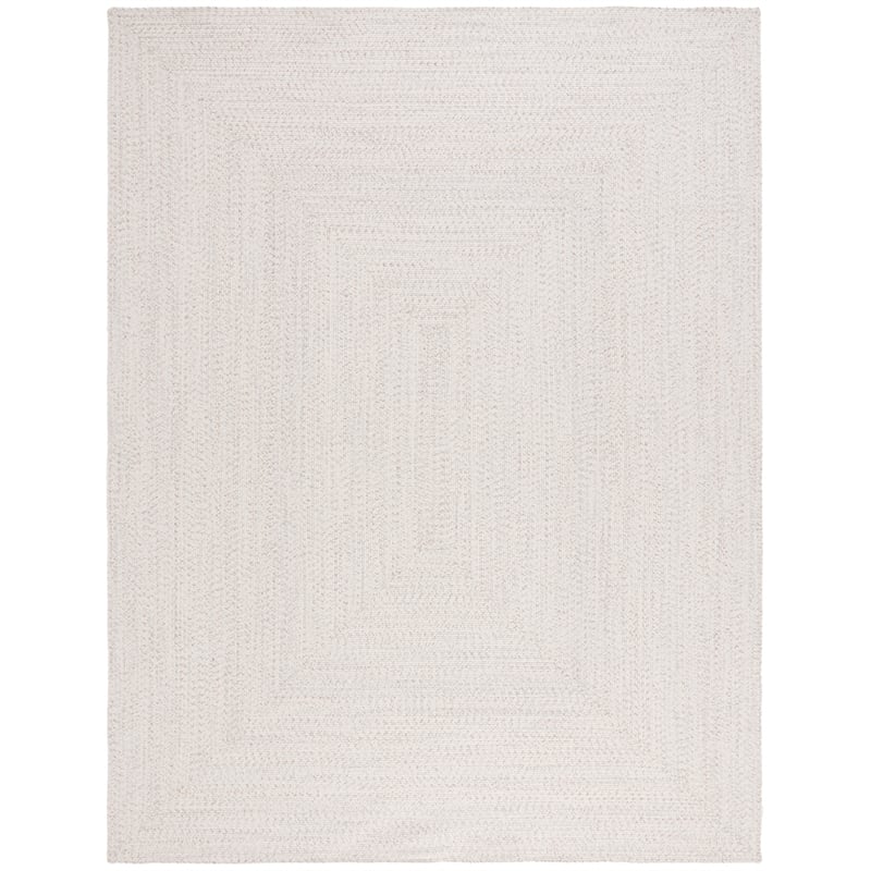 Safavieh Braided 9' X 12' Hand Woven Rug in Ivory / Light Gray