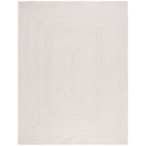Safavieh Braided 9' X 12' Hand Woven Rug in Ivory / Light Gray