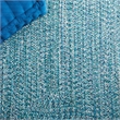 Safavieh Braided 3' X 3' Round Hand Woven Rug in Teal / Green