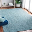 Safavieh Braided 4' X 6' Hand Woven Rug in Teal / Green