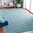 Safavieh Braided 6' X 9' Hand Woven Rug in Teal / Green