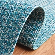 Safavieh Braided 7' X 7' Round Hand Woven Rug in Teal / Green