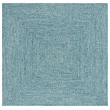 Safavieh Braided 7' X 7' Square Hand Woven Rug in Teal / Green