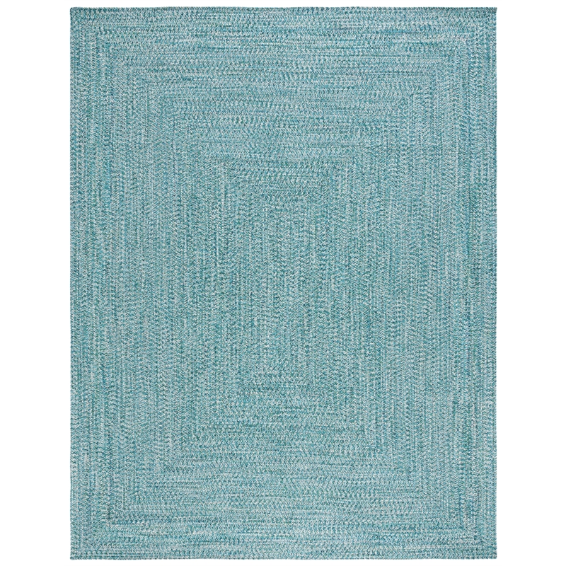 Safavieh Braided 8' X 10' Hand Woven Rug in Teal / Green