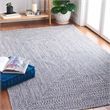 Safavieh Braided 4' X 6' Hand Woven Rug in Navy / Ivory