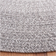 Safavieh Braided 6' X 9' Oval Hand Woven Rug in Gray / Ivory