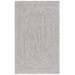 Safavieh Braided 4' X 6' Hand Woven Rug in Gray / Ivory