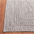 Safavieh Braided 5' X 8' Hand Woven Rug in Gray / Ivory