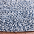 Safavieh Braided 9' X 9' Round Hand Woven Rug in Navy / Ivory