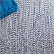Safavieh Braided 9' X 9' Round Hand Woven Rug in Navy / Ivory