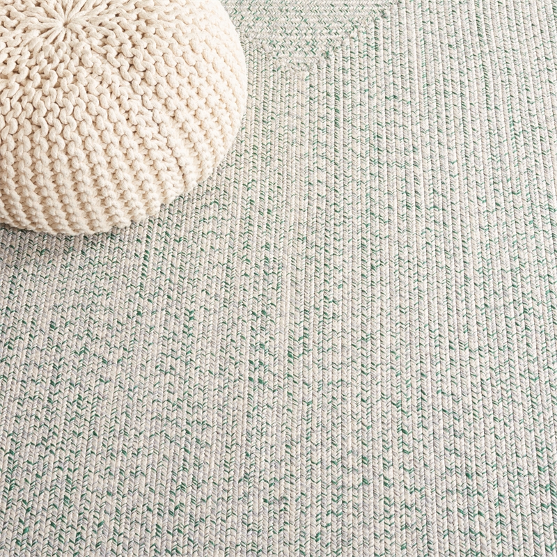 Safavieh Braided 5' X 8' Hand Woven Rug in Ivory / Green
