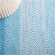 Safavieh Braided 4' X 6' Hand Woven Rug in Aqua / Ivory