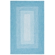 Safavieh Braided 4' X 6' Hand Woven Rug in Aqua / Ivory