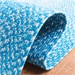 Safavieh Braided 4' X 4' Round Hand Woven Rug in Aqua / Ivory