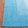 Safavieh Braided 5' X 8' Hand Woven Rug in Aqua / Ivory
