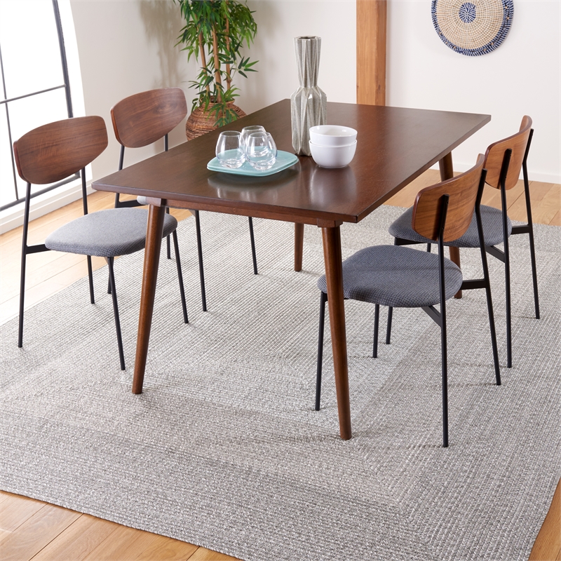 Safavieh Braided  9' X 12' Hand Woven Rug in Gray / Ivory